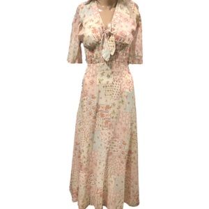 VINTAGE: floral boho dress